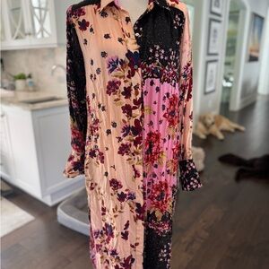 Free People Jackie Printed Maxi- Duster or Dress!